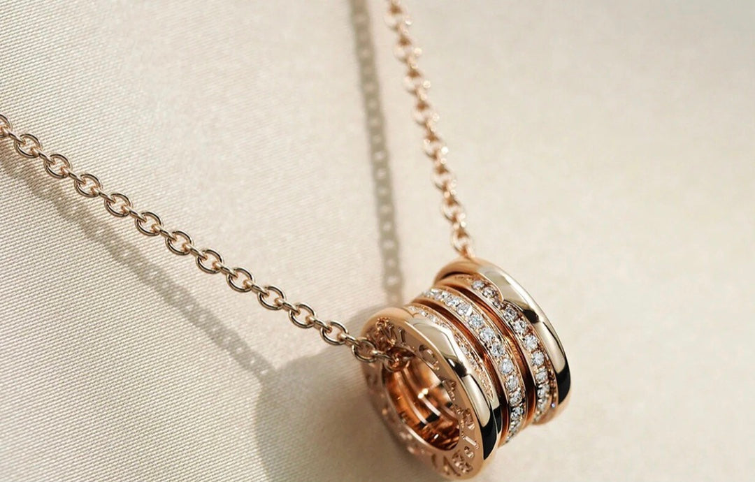 [Glow Jewelry]ZERO 1 PINK GOLD DIAMOND NECKLACE