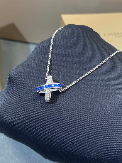 [Glow Jewelry]LIENS DIAMOND SILVER NECKLACE