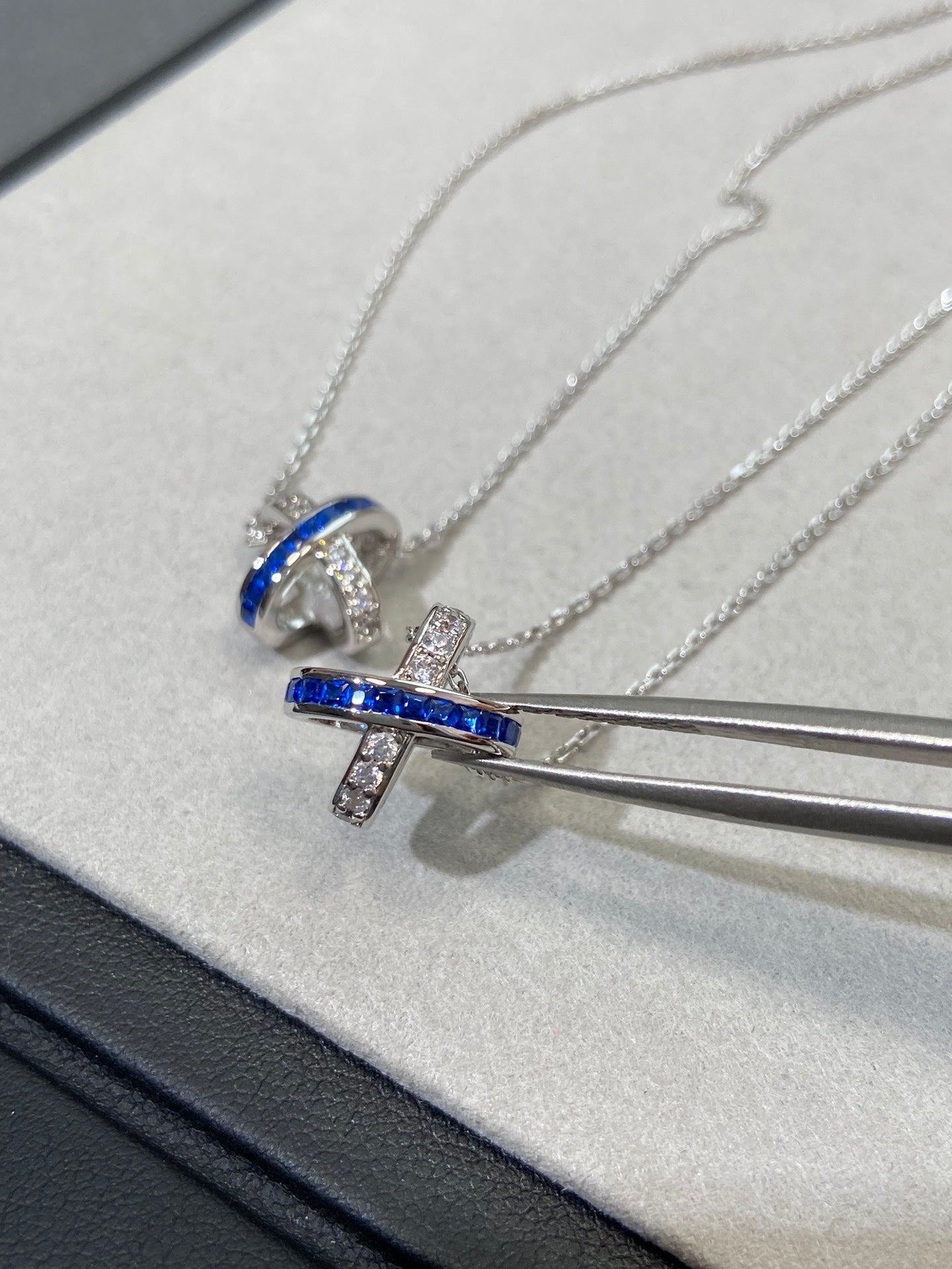 ¡®Glow Jewelry¡¯LIENS DIAMOND SILVER NECKLACE