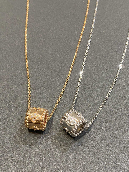 [Glow Jewelry]PERLEE PEDANT SIVLER DIAMOND NECKLACE