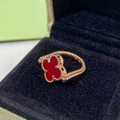 [Glow Jewelry]CLOVER RIVERSIBLE ROSE GOLD RING
