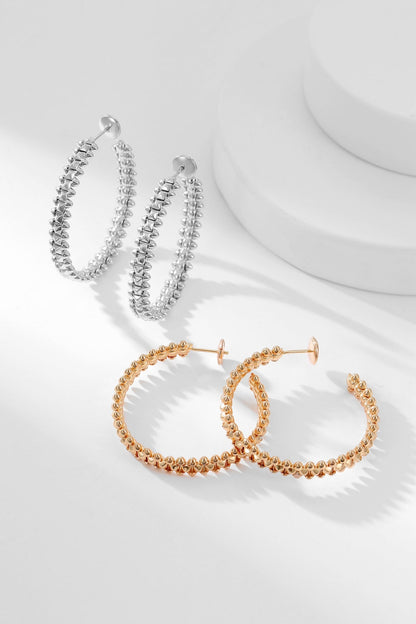 [Glow Jewelry]CLASH HOOP EARRINGS