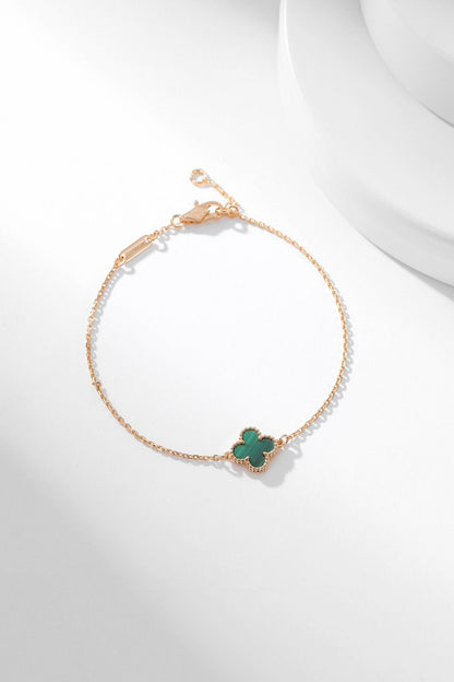 [Glow Jewelry]CLOVER BRACELET MALACHITE 1 MOTIF