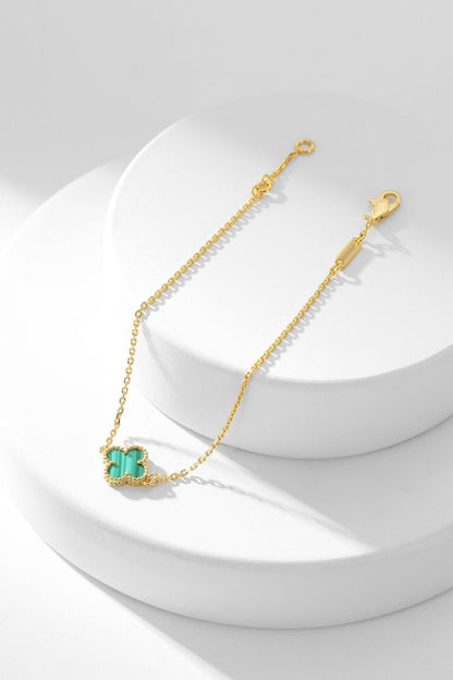 ¡®Glow Jewelry¡¯CLOVER BRACELET MALACHITE 1 MOTIF