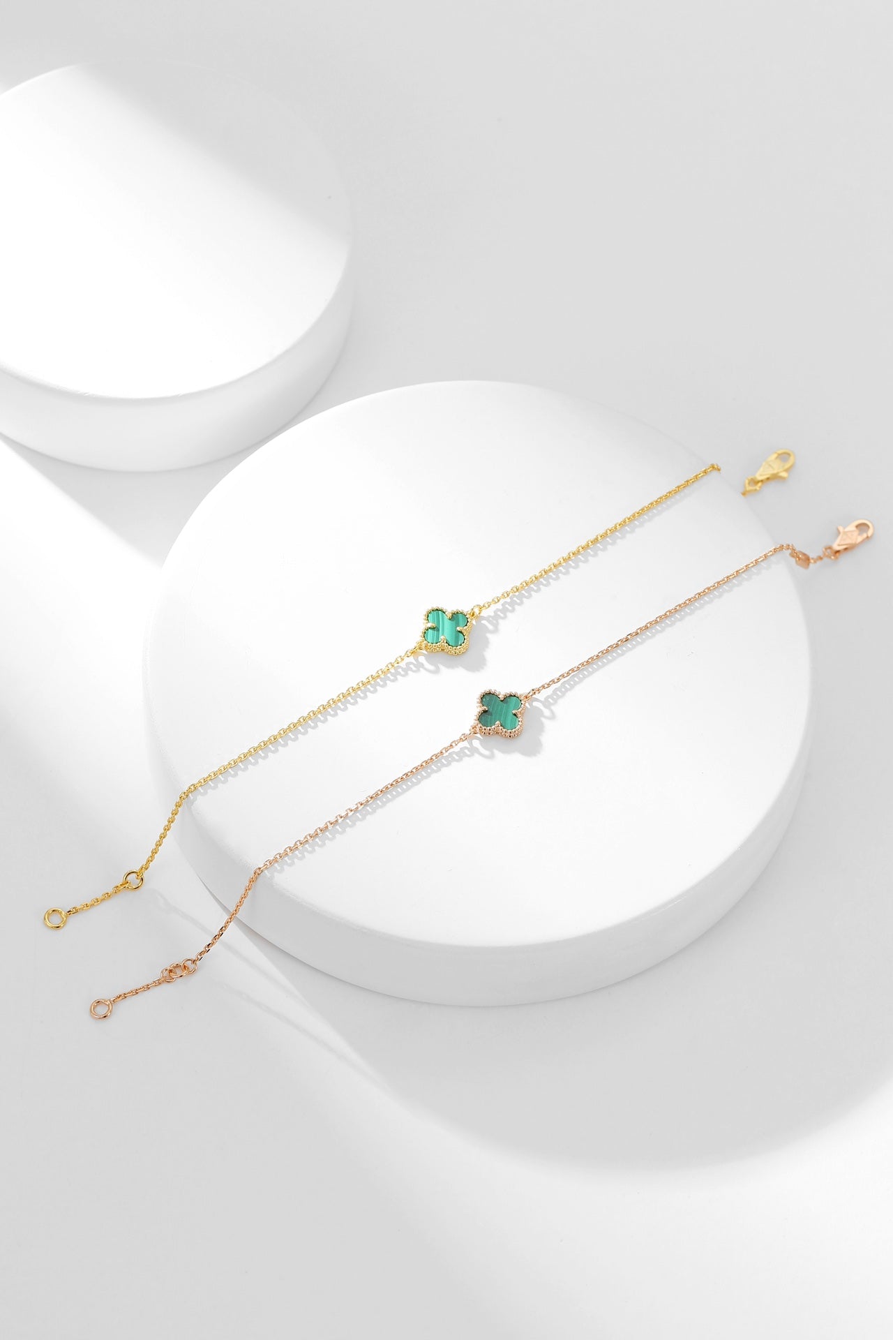 ¡®Glow Jewelry¡¯CLOVER BRACELET MALACHITE 1 MOTIF