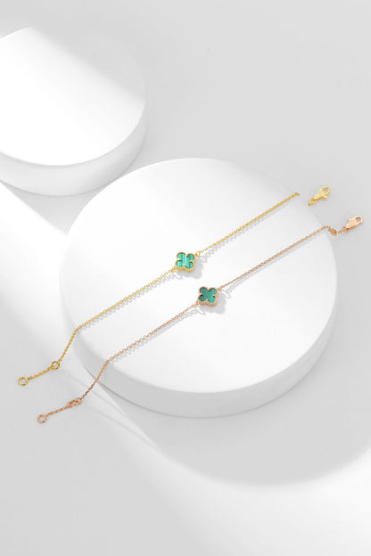 ¡®Glow Jewelry¡¯CLOVER BRACELET MALACHITE 1 MOTIF