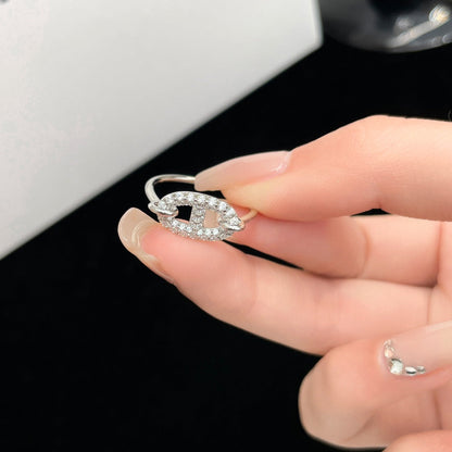 ¡®Glow Jewelry¡¯RONDE SMALL SILVER DIAMOND RING