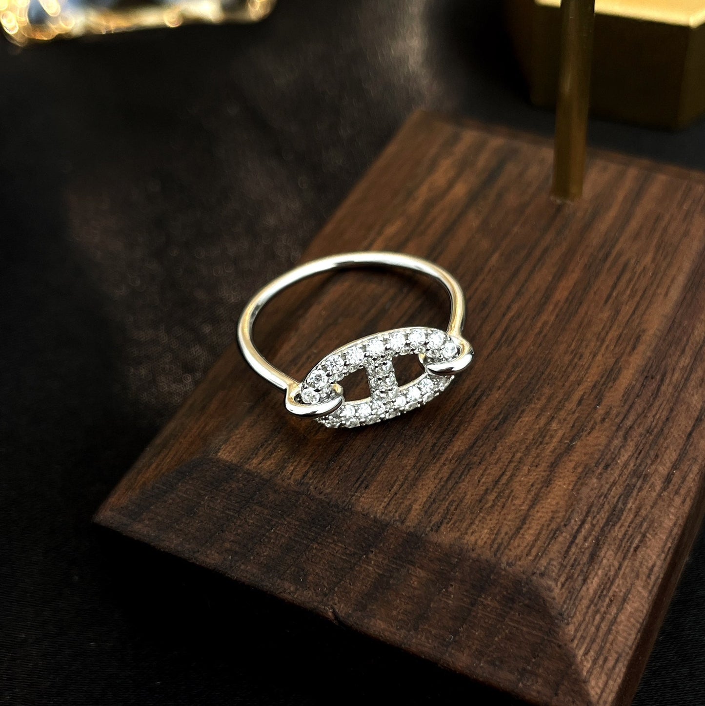 [Glow Jewelry]RONDE SMALL SILVER DIAMOND RING