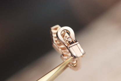 [Glow Jewelry]SERPENT PINK GOLD DIAMOND EARRINGS