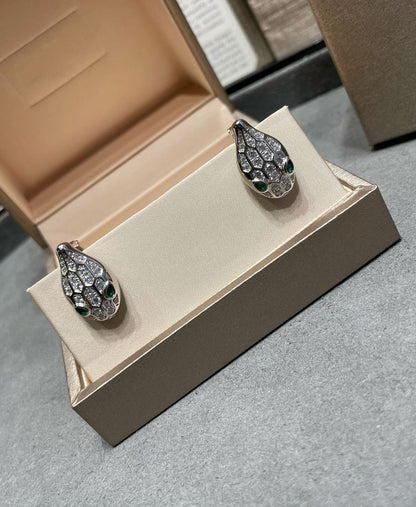 [Glow Jewelry]SERPENT DIAMOND STUD EARRINGS