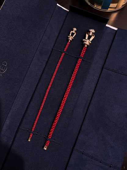 ¡®Glow Jewelry¡¯FORCE 10 HALF DIAMOND PINK GOLD RED CORDERI LARGE AND MEDIUM MODEL
