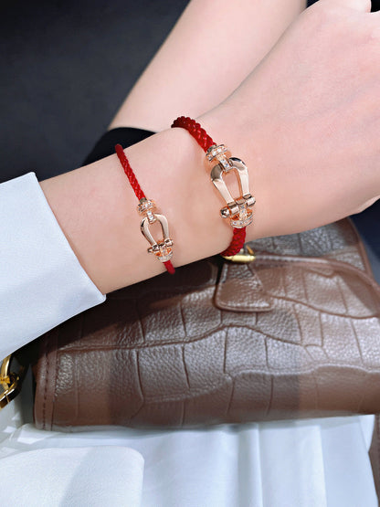 ¡®Glow Jewelry¡¯FORCE 10 HALF DIAMOND PINK GOLD RED CORDERI LARGE AND MEDIUM MODEL