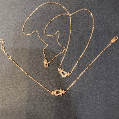 [Glow Jewelry]FORCE 10 DIAMOND PINK GOLD NECKLACE MINI MODEL