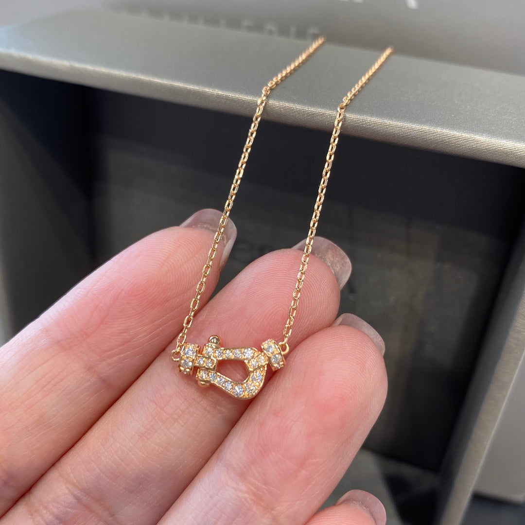 [Glow Jewelry]FORCE 10 DIAMOND PINK GOLD NECKLACE MINI MODEL