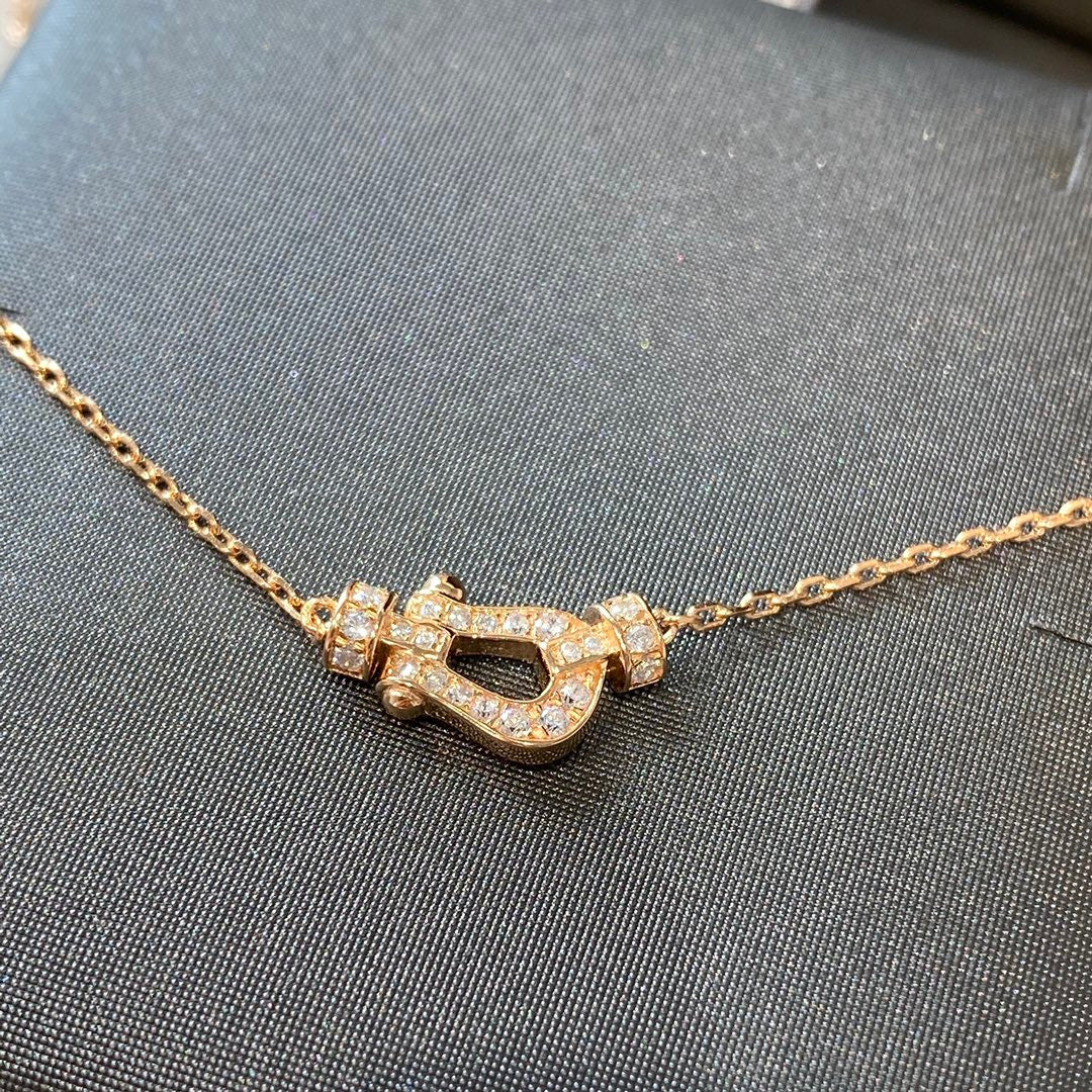 [Glow Jewelry]FORCE 10 DIAMOND PINK GOLD NECKLACE MINI MODEL
