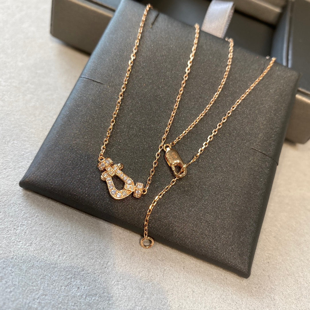 [Glow Jewelry]FORCE 10 DIAMOND PINK GOLD NECKLACE MINI MODEL