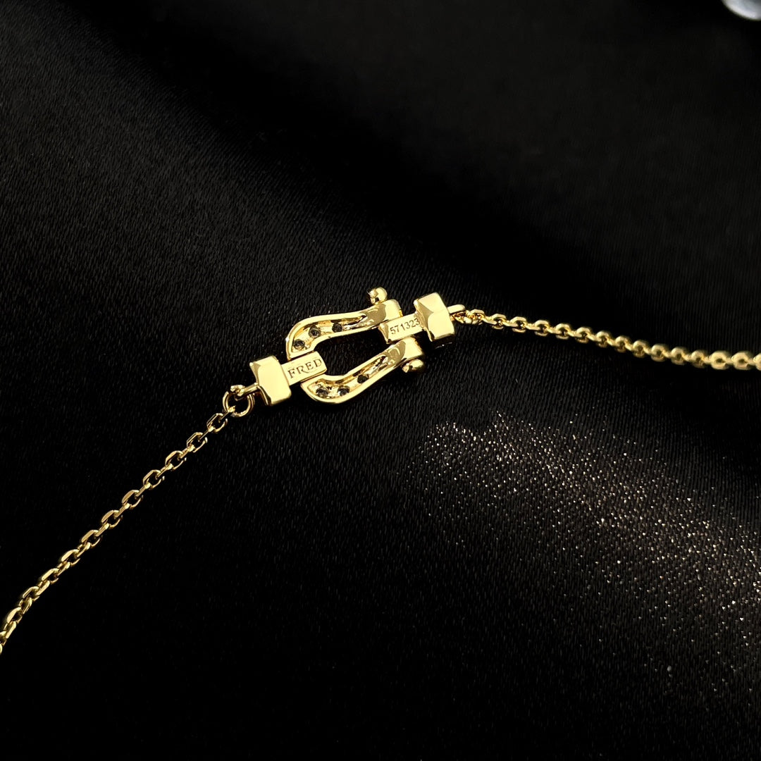 [Glow Jewelry]FORCE 10 FULL DIAMOND BUCKLE CHAIN LINK MINI MODEL