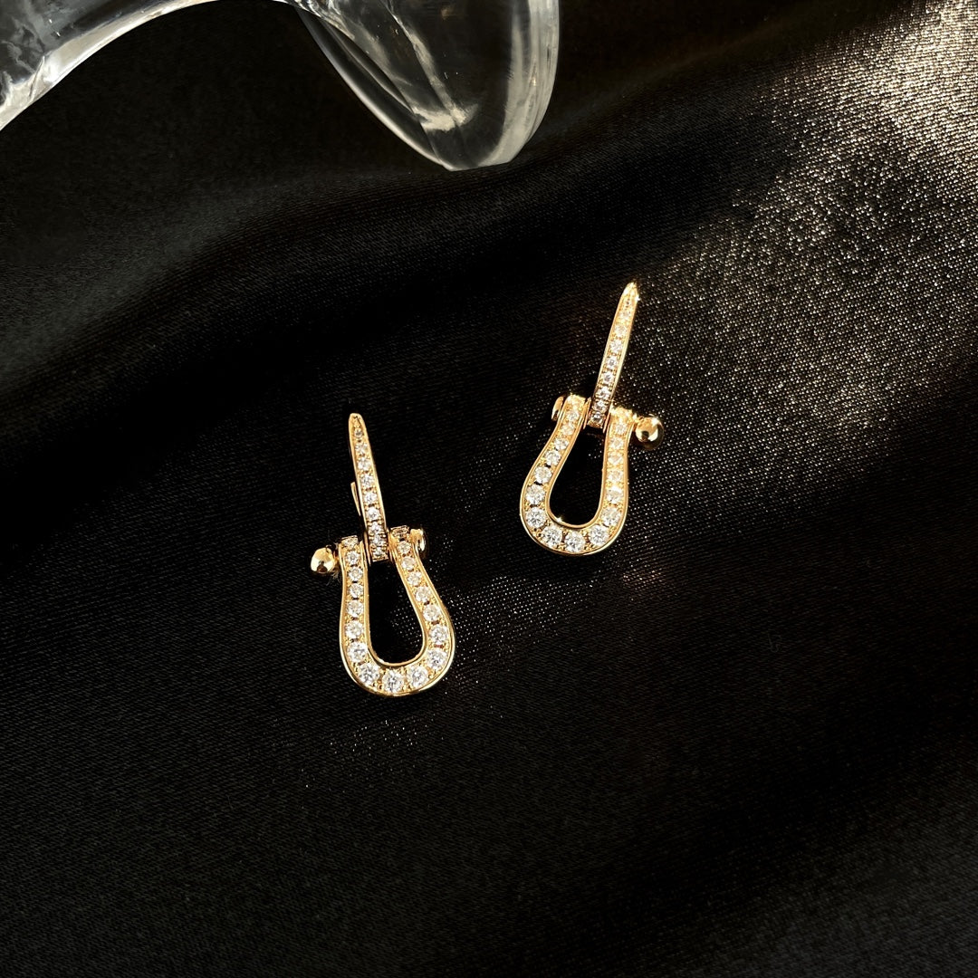 ¡®Glow Jewelry¡¯FORCE 10 FULL DIAMOND DROP EARRINGS MEDIUM MODEL