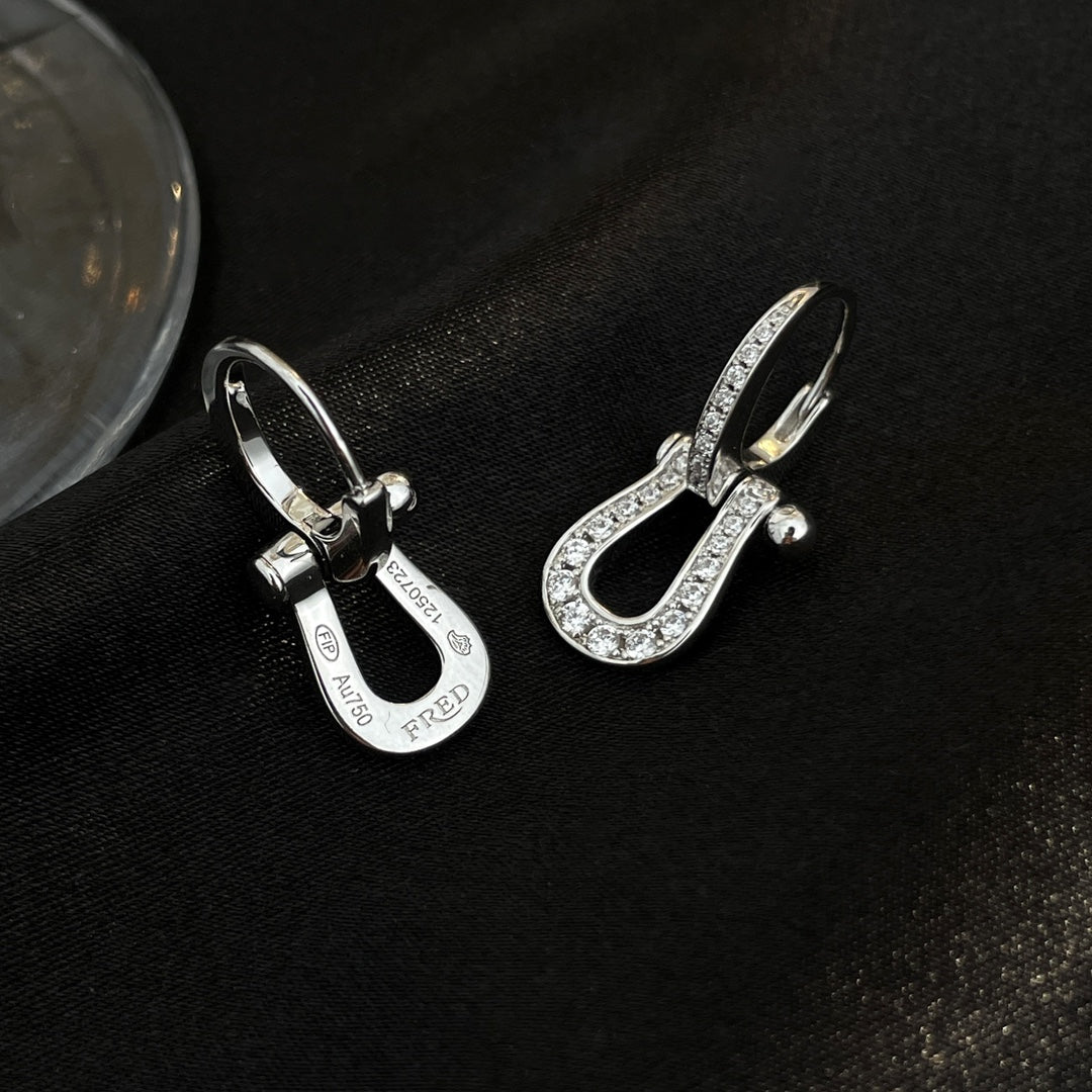 [Glow Jewelry]FORCE 10 FULL DIAMOND DROP EARRINGS MEDIUM MODEL