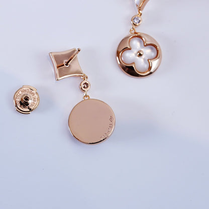 ¡®Glow Jewelry¡¯STAR AND SUN PINK GOLD MOP DROP EARRINGS