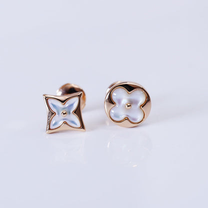 ¡®Glow Jewelry¡¯STAR AND SUN PINK GOLD MOP STUD EARRINGS