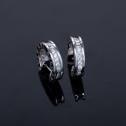 [Glow Jewelry]ZERO 1 MINI SILVER DIAMOND EARRINGS