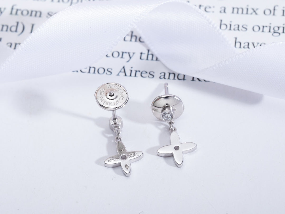 ¡®Glow Jewelry¡¯VIDYLLE SILVER DIAMOND MINI DROP EARRINGS