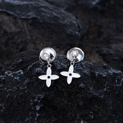 [Glow Jewelry]VIDYLLE SILVER DIAMOND MINI DROP EARRINGS