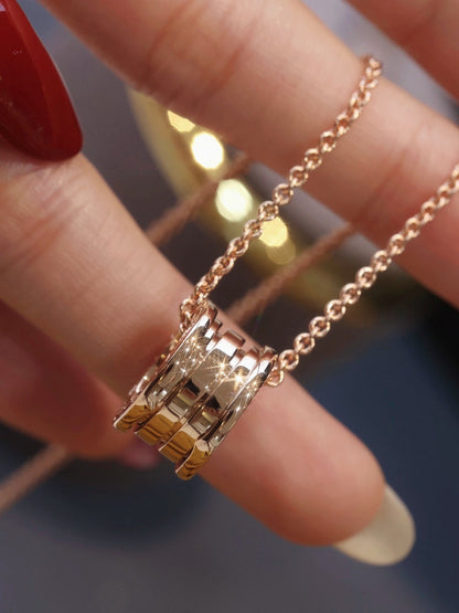 [Glow Jewelry]ZERO 1 PINK GOLD NECKLACE