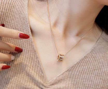 [Glow Jewelry]ZERO 1 PINK GOLD NECKLACE