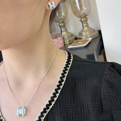 ¡®Glow Jewelry¡¯POP H SKY BLUE NECKLACE
