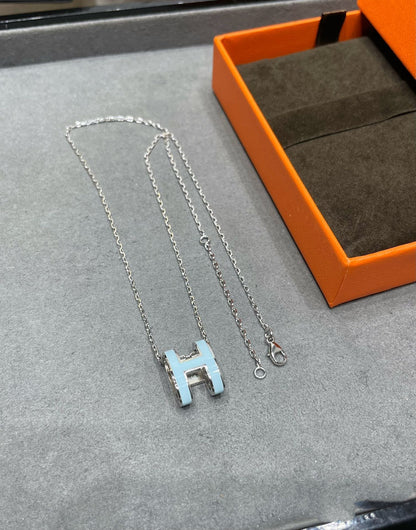 ¡®Glow Jewelry¡¯POP H SKY BLUE NECKLACE