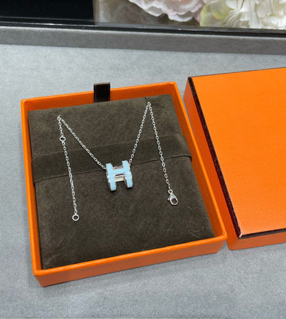 ¡®Glow Jewelry¡¯POP H SKY BLUE NECKLACE