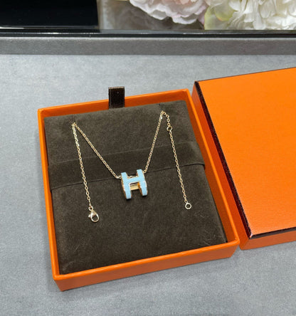 ¡®Glow Jewelry¡¯POP H SKY BLUE NECKLACE
