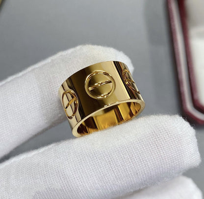 [Glow Jewelry]LOVE 11MM LARGE RING