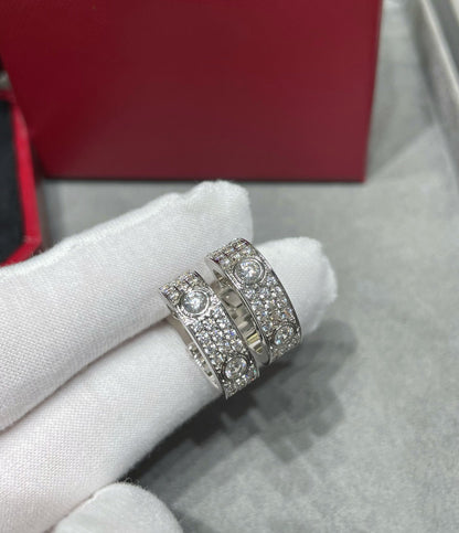 ¡®Glow Jewelry¡¯LOVE 5.5MM DIAMOND PAVED EARRINGS