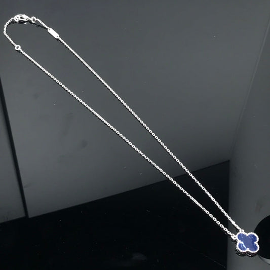¡®Glow Jewelry¡¯CLOVER PIETERSITE SILVER LONG NECKLACE