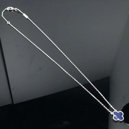 [Glow Jewelry]CLOVER PIETERSITE SILVER LONG NECKLACE