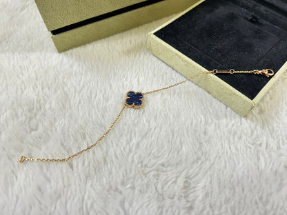 [Glow Jewelry]CLOVER 1 MOTIF PIETERSITE BRACELET