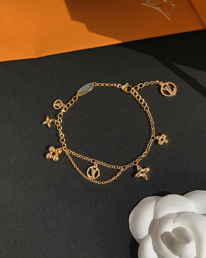 ¡®Glow Jewelry¡¯BLOOMING PINK GOLD MOP BRACELET