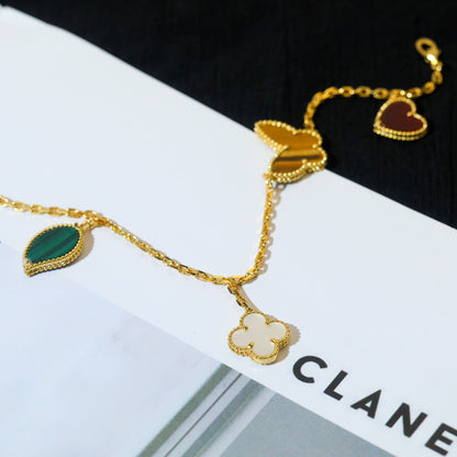 ¡®Glow Jewelry¡¯LUCKY SPRING 5 MOTIF GOLD BRACELET