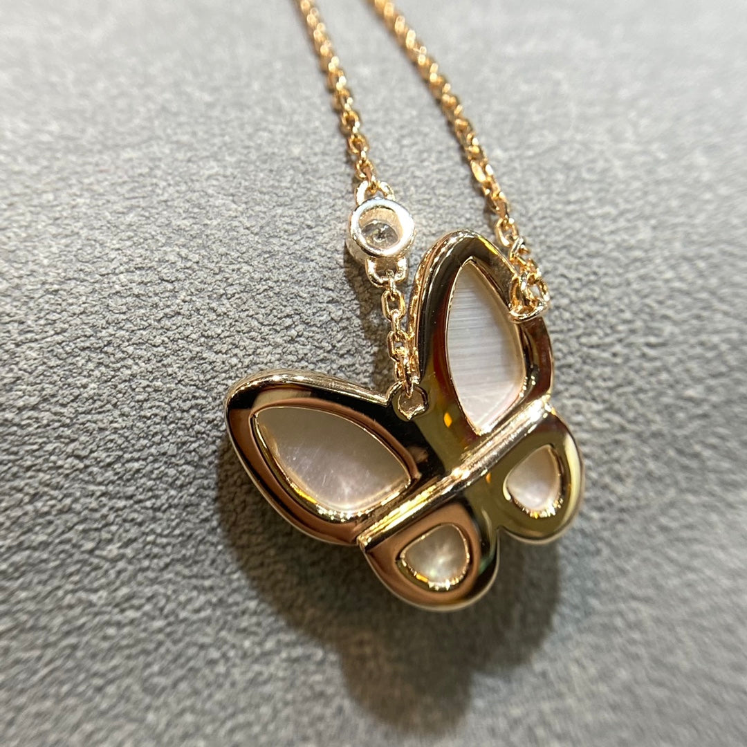 [Glow Jewelry]BUTTERFLY MOP DIAMOND NECKLACE
