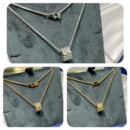 [Glow Jewelry]BEE LOVE DIAMOND PAVED 3 ROW NECKLACE