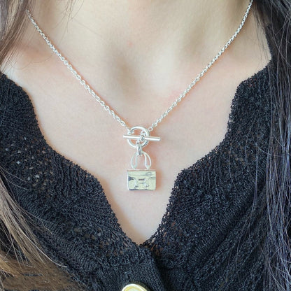 [Glow Jewelry]CONSTANCE PEDANT SILVER NECKLACE