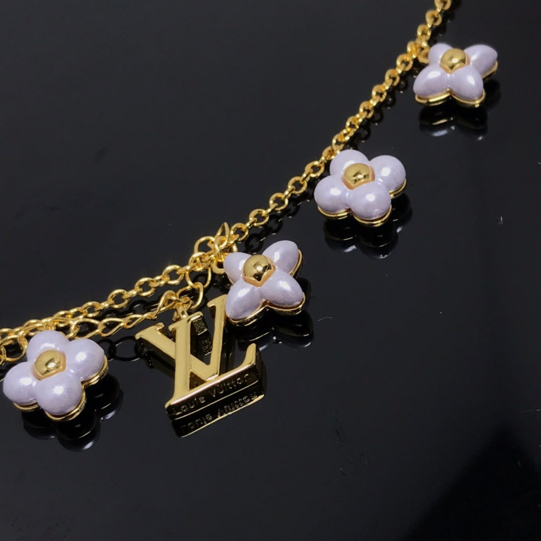 [Glow Jewelry]LOGO 6 MOTIF STAR AND SUN GOLD BRACELET