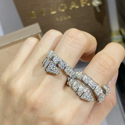 [Glow Jewelry]SERPENTI RING SILVER DIAMOND PAVED