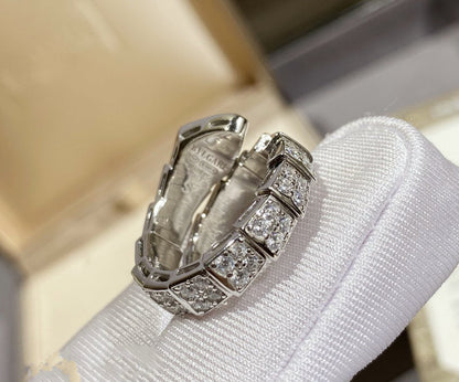[Glow Jewelry]SERPENTI RING SILVER DIAMOND PAVED