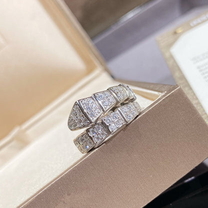 [Glow Jewelry]SERPENTI RING SILVER DIAMOND PAVED