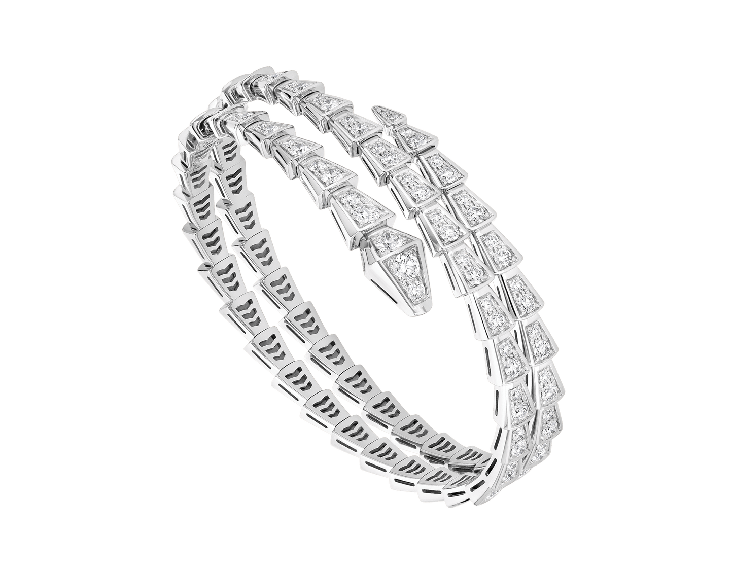 [Glow Jewelry]SERPENTI BRACELET SILVER DIAMOND DOUBLE ROW