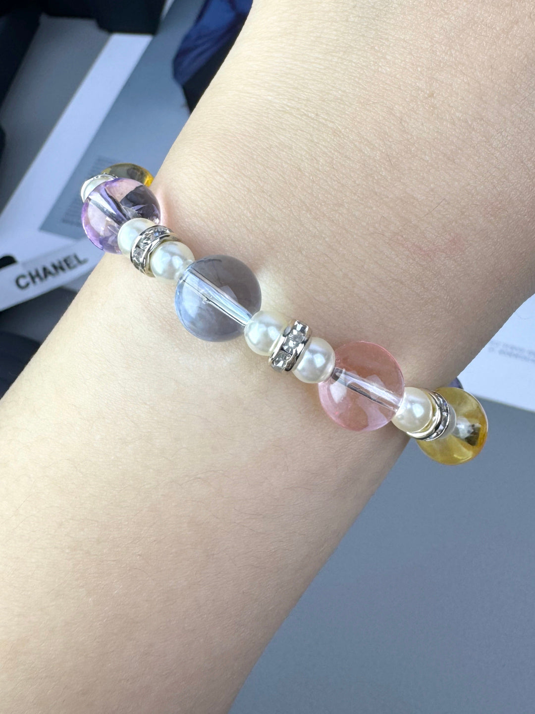 [Glow Jewelry]Colorful Transparent Resin Bracelet